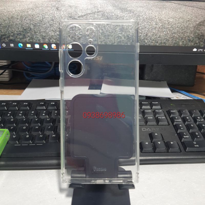 Ốp lưng dẻo silicon full cụm camera hiệu Ou case Samsung S22 Ultra trong suốt không ố vàng