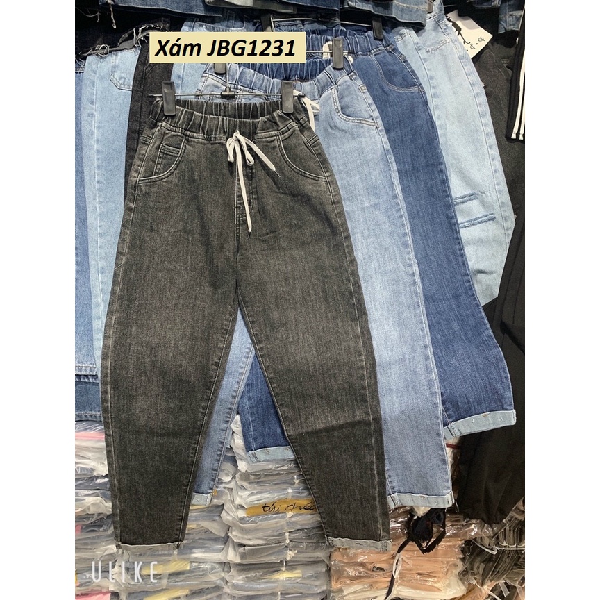 Quần jean baggy lưng thun co giãn thoải mái JBG11
