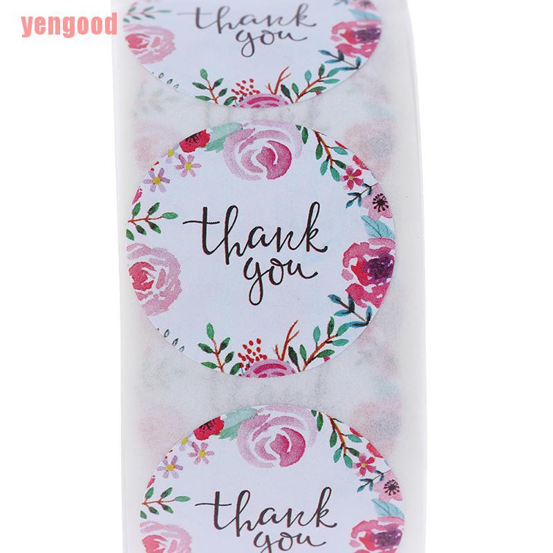 Cuộn 500 Miếng Dán Chữ Thank You Trang Trí
