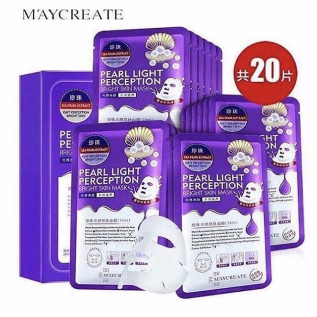 Mặt nạ TÍM M'aycreate HA Mask HỘP 20