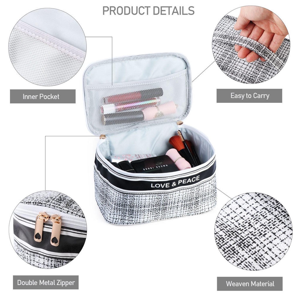 MIH Túi Đựng Đồ Trang Điểm Cỡ Lớn Tiện Dụng