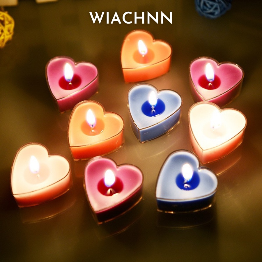 Nến thơm hương dịu nhẹ Tealight mini decor trang trí, đốt đèn xông tinh dầu, ấm trà