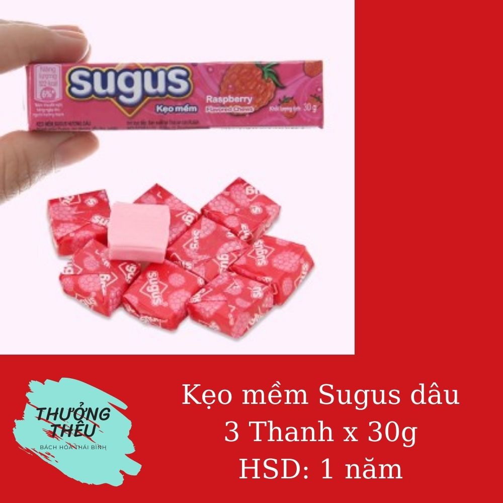 3 chiếc kẹo mềm vị trái cây Sugus 30g