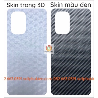 Miếng dán mặt lưng skin carbon xiaomi poco f3 / k40 / k40 pro