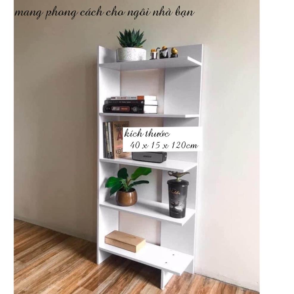 Kệ gỗ 5 tầng để sách trang chí nhà cửa cực đẹp