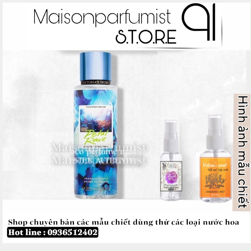 Xịt Thơm Body Mist Victoria’s Secret - PETAL RAVE - 𝐦𝐚̂̃𝐮 𝐭𝐡𝐮̛̉ 𝟑𝟎𝐦𝐥/𝟓𝟎𝐦𝐥