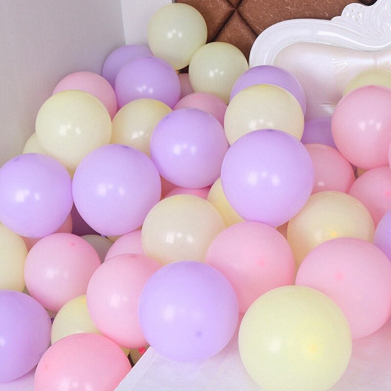 Bong Bóng Cao Su Màu Sắc Ngọt Ngào Dành Cho Trang Trí Tiệc Sinh Nhật