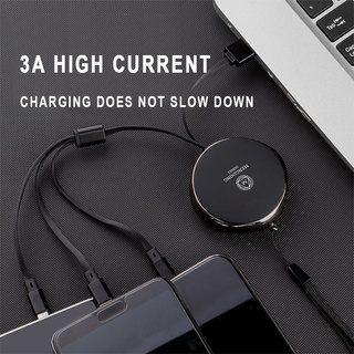 Dây cáp sạc nhanh 3 trong 1 cho Iphone Android Micro USB Type-C