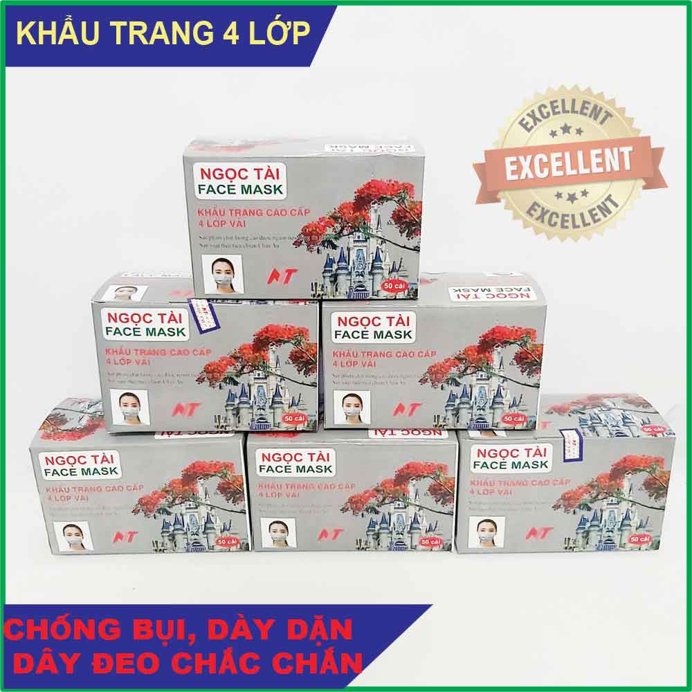 Hộp 50 Cái Khẩu Trang Y Tế 4 Lớp Than Hoạt Tính Kiểm Duyệt Y Tế-Giấy Tờ Đi Đường Đầy Đủ-Cho Kiểm Tra Hàng Trước Khi Nhận