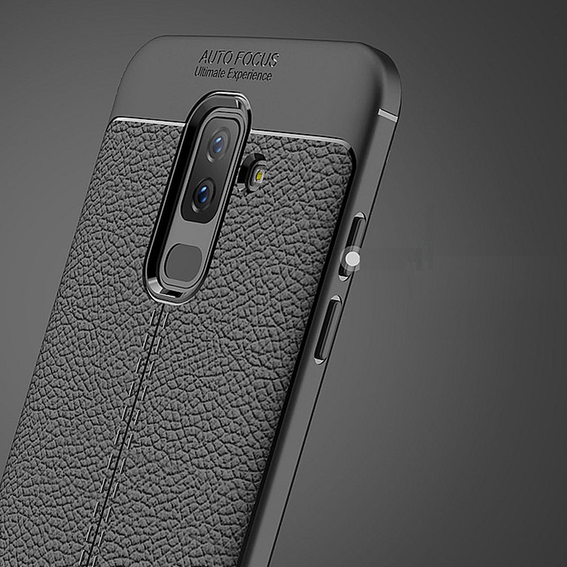 Ốp Lưng Auto Focus Vân Da Cho Samsung J8