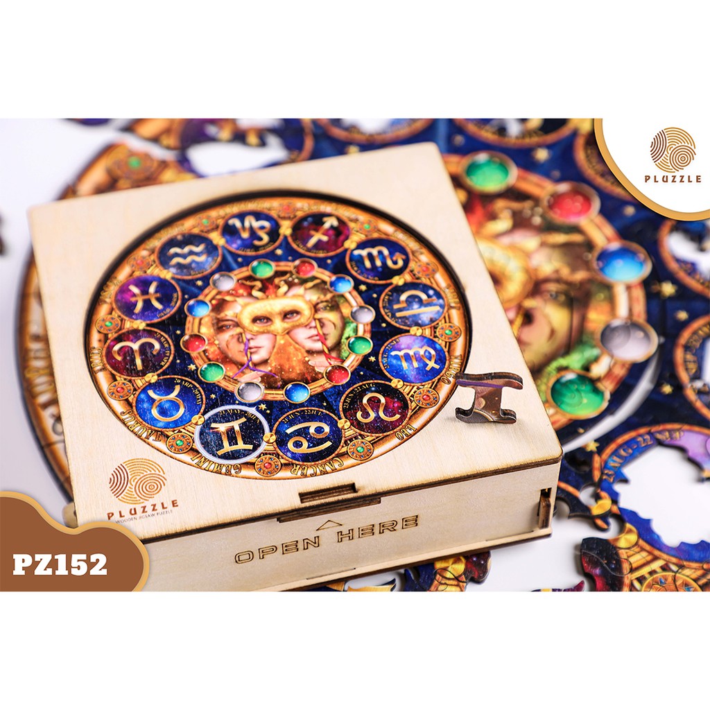 Puzzle Bộ Xếp Hình Gỗ 12 Cung Hoàng Đạo bởi PLUZZLE – Cung Song Tử – PZ152