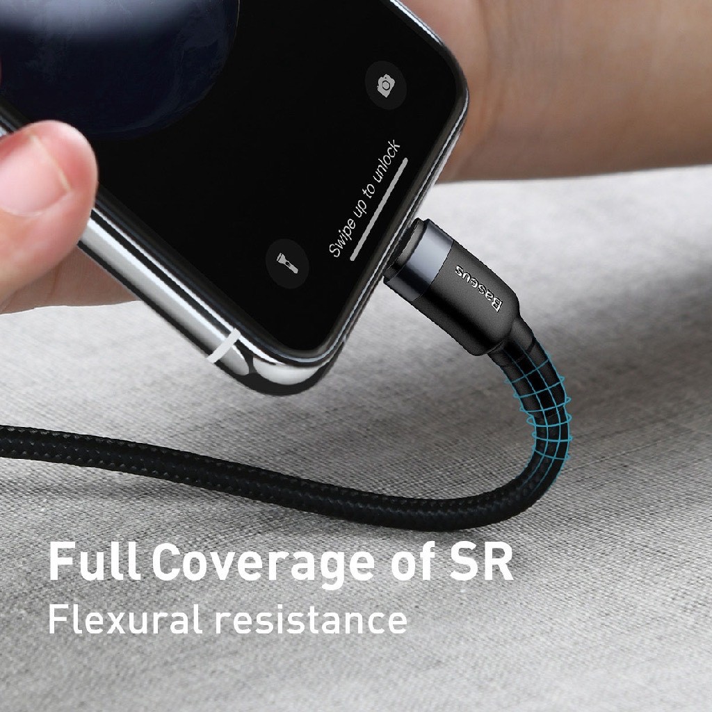 Cáp sạc nhanh 18W dùng cho iPhone 11 , Iphone 11 Pro , Pro Max - Baseus Cafule Data Cable Type-C to iphone 11