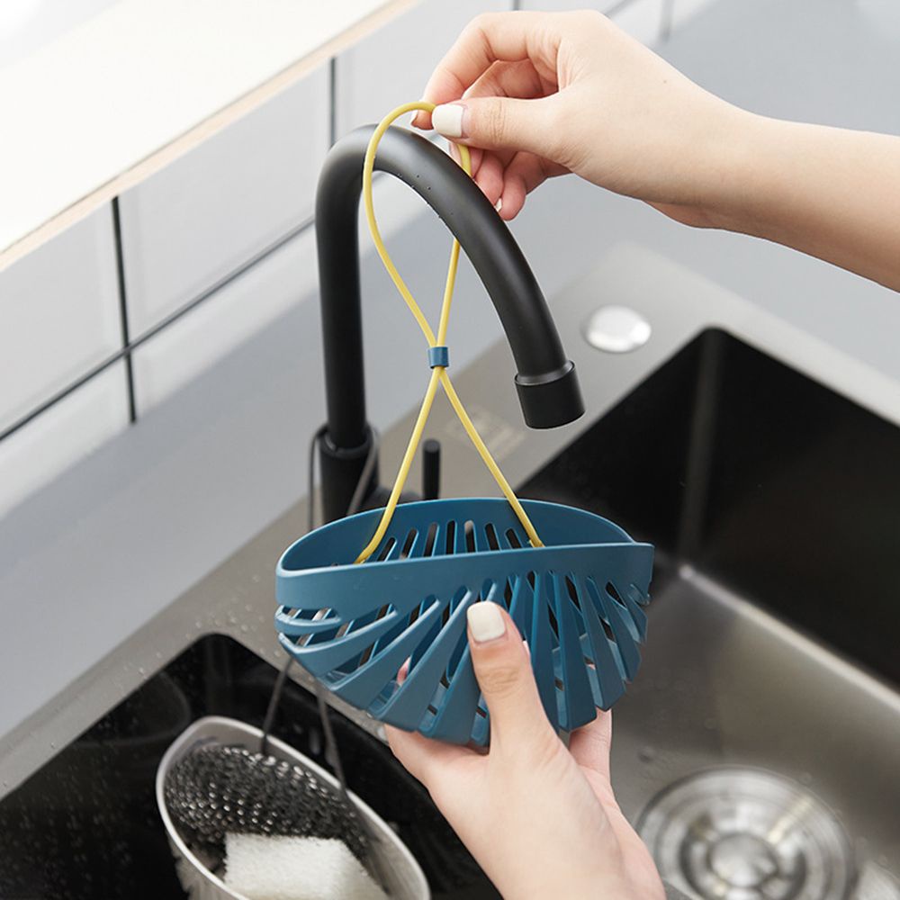 Giỏ treo đựng miếng rửa chén / đồ dùng nhà bếp / nhà tắm kiểu dáng nhỏ gọn tiện lợi