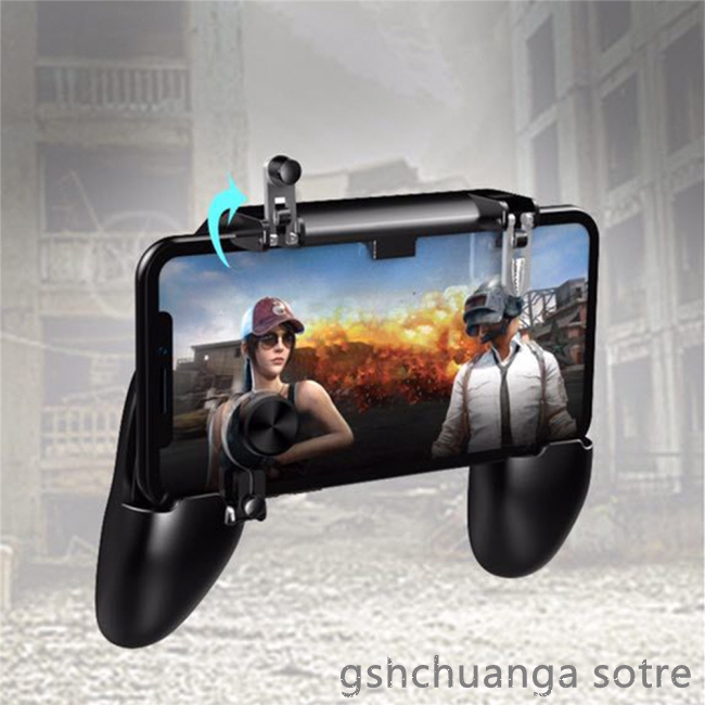 PUBG Mobile Gamepad Joystick Metal L1 R1 Trigger Game Shooter Controller for iPhone Android Phone Mobile Gaming Gamepad