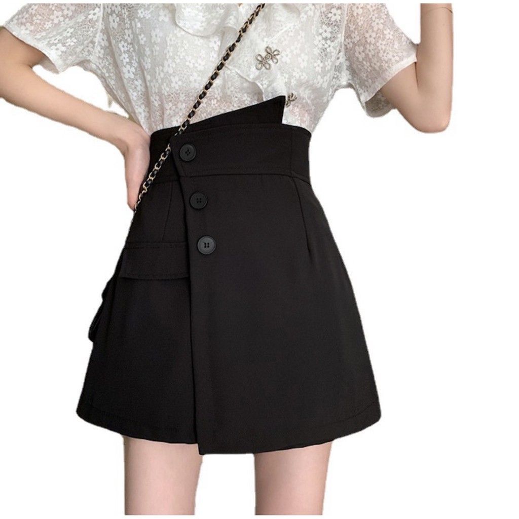 Quần giả váy nữ thời trang cạp lệch HALI sang trọng thời thượng hottrend 2021 | BigBuy360 - bigbuy360.vn