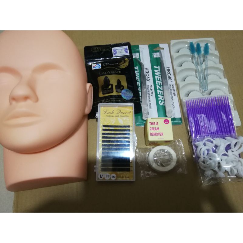 Sét đủ đồ học và làm nối mi chuyên nghiệp