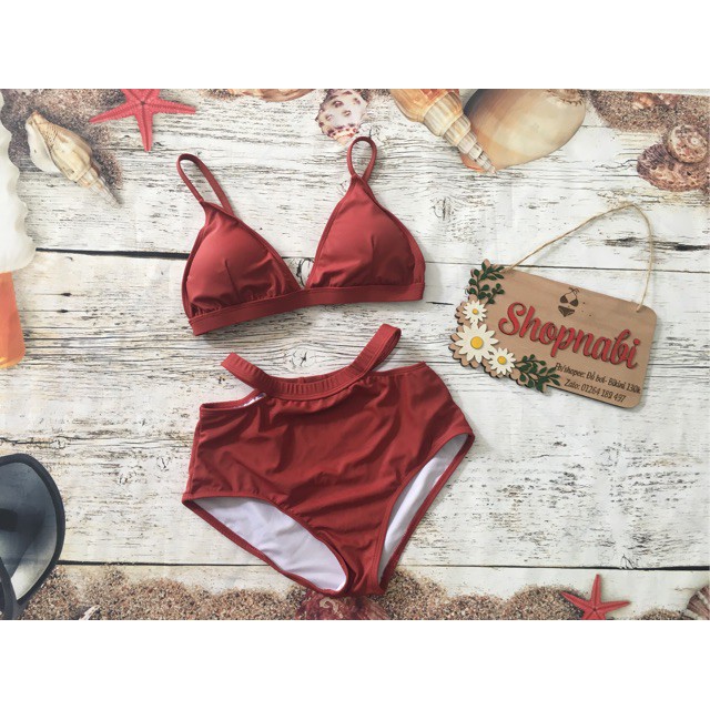 Giá sập sànBikini màu rêu, đen, đỏ, cam đất siêu hot | BigBuy360 - bigbuy360.vn
