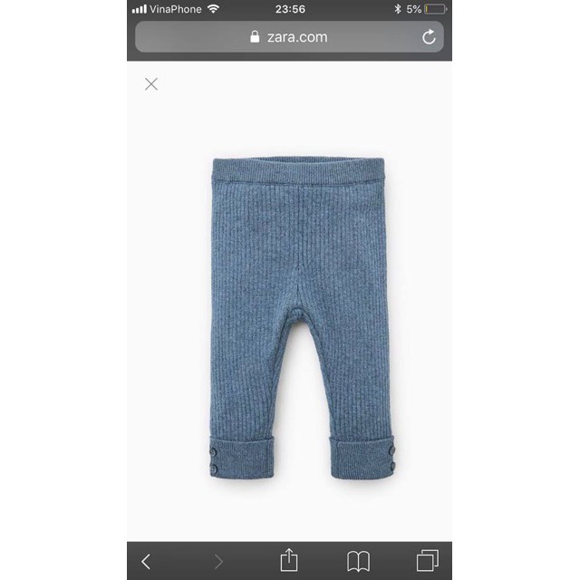 Quần len Zara cho bé nhí