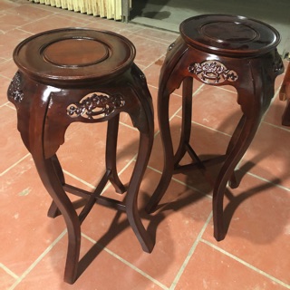 - đôn kiều gỗ lõi gụ - cao 80