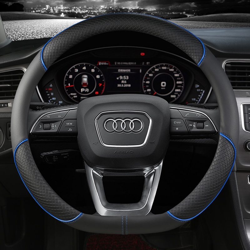 Bao Da Bọc Vô Lăng Xe Hơi Audi A1 8X A2 A3 A4 A5 A6 38cm Chống Trượt