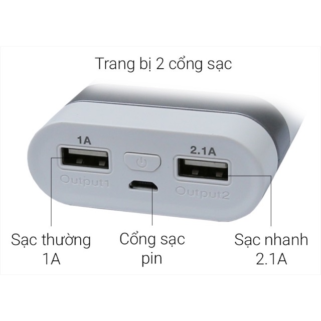 Pin sạc dự phòng ARUN 10400 mAh