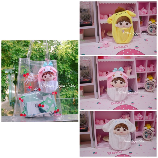 Keyring dạng túi ngủ cho doll 15cm