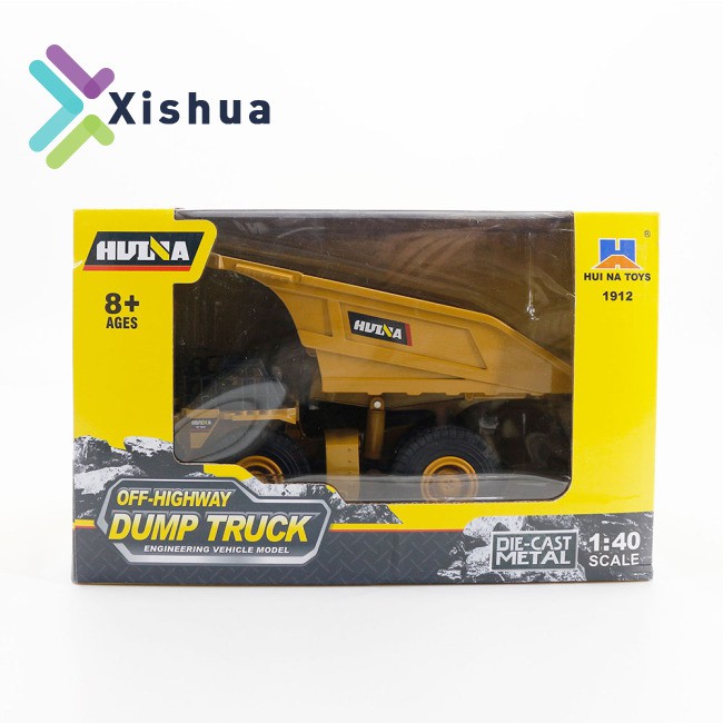 RU 1912 HuiNa Alloy Dumper Construction Toys Construction Vehicle Models 1:40 Scale Design For Kids