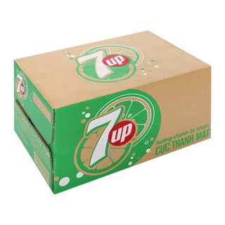 Nước ngọt 7 Up vị chanh (Thùng 24 Chai / Lốc 06 Chai / 390ML)