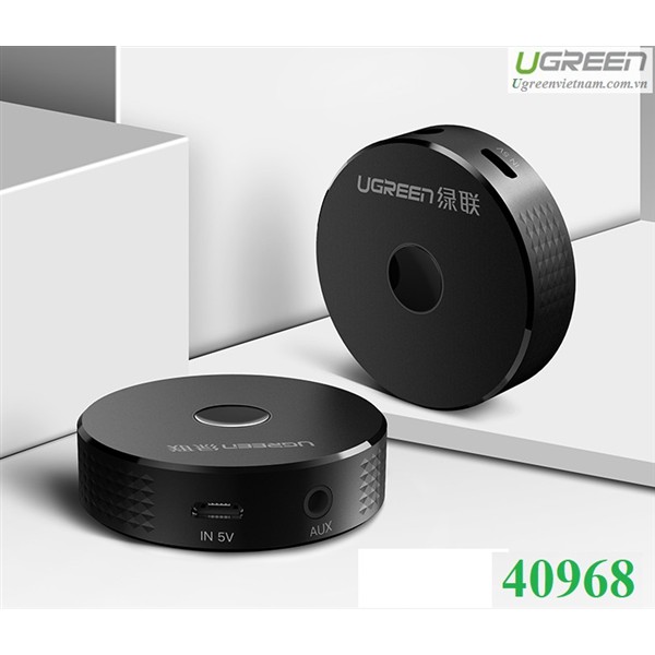 Bộ nhận Bluetooth 4.2 trên ô tô cổng AUX chính hãng Ugreen 40968 cao cấp