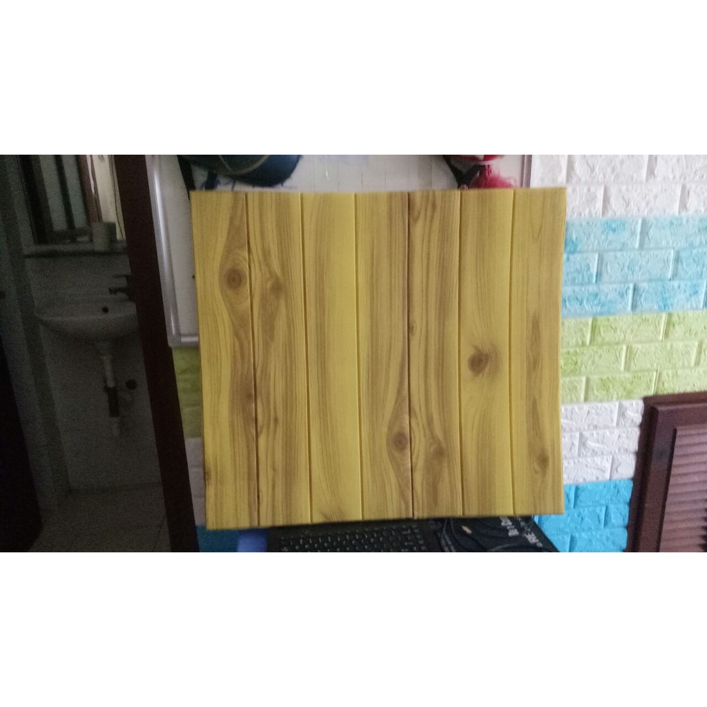 Freeship -  [Sale]Xốp dán tường 3d vân gỗ cao cấp giá gốc KHỔ LỚN 70*70 CM