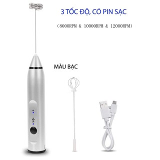 Dụng cụ đánh cafe mini tạo bọt cầm tay với 2 đầu khuấy inox siêu bền, sang trọng, đẳng cấp, GIÁ RẺ