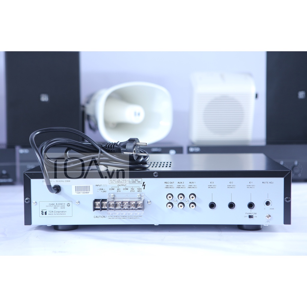 Tăng âm truyền thanh Amply Mixer A-2240 TOA, âm ly TOA A-2240H