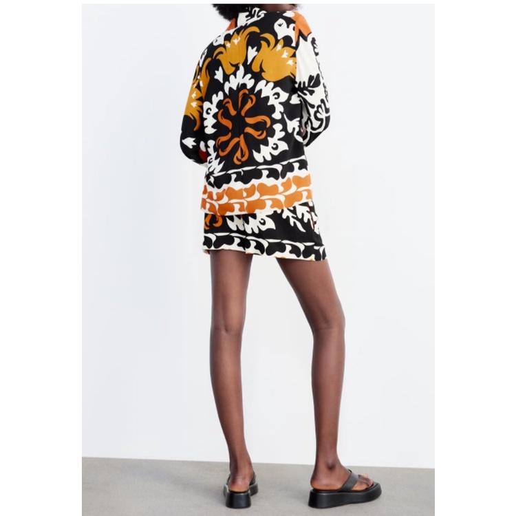 Zara Bộ Áo Sơ Mi + Quần Short Thời Trang Mùa Hè Năng Động 2831181 2942180 2843180Áo blouse