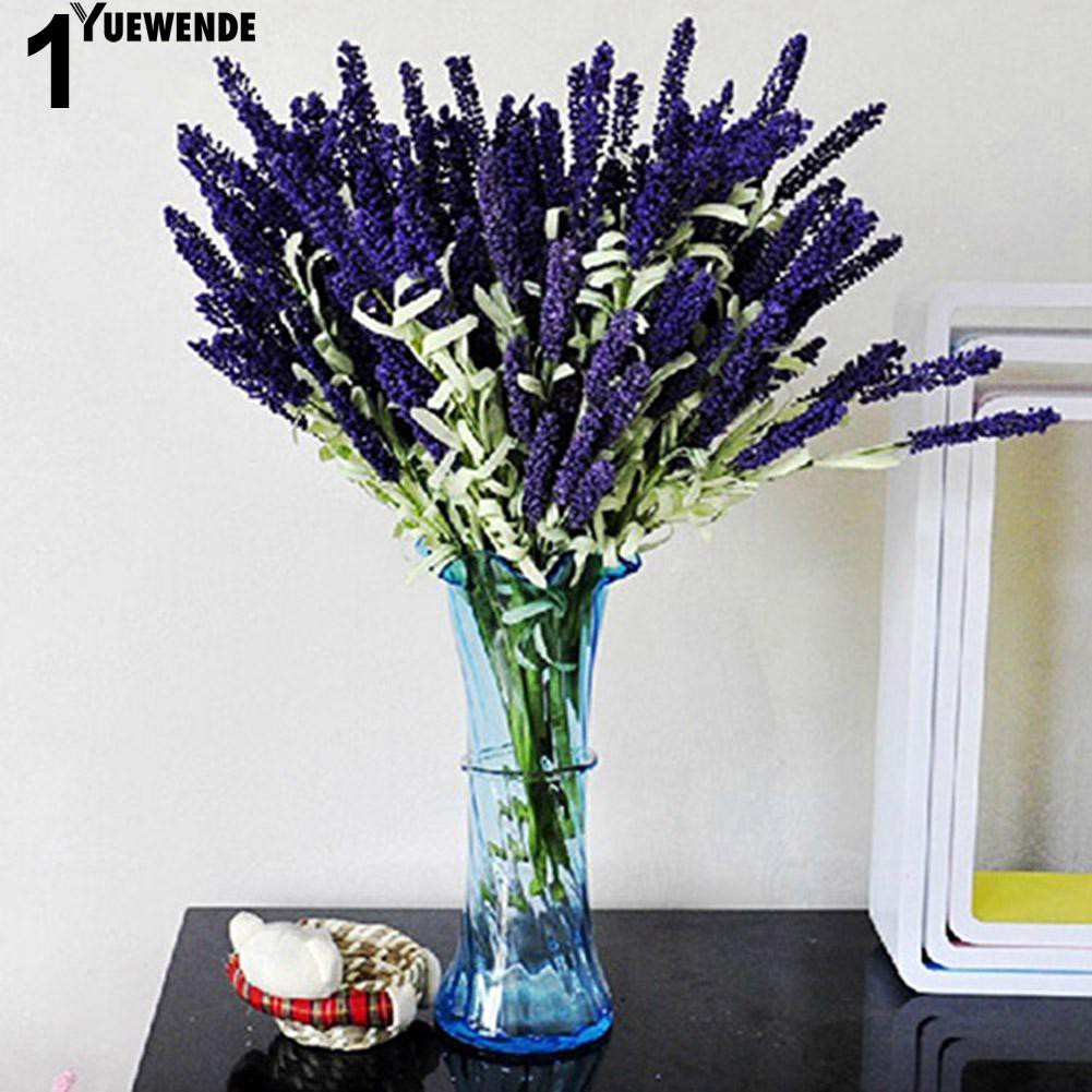 Bó 12 nhánh hoa lavender giả để trang trí