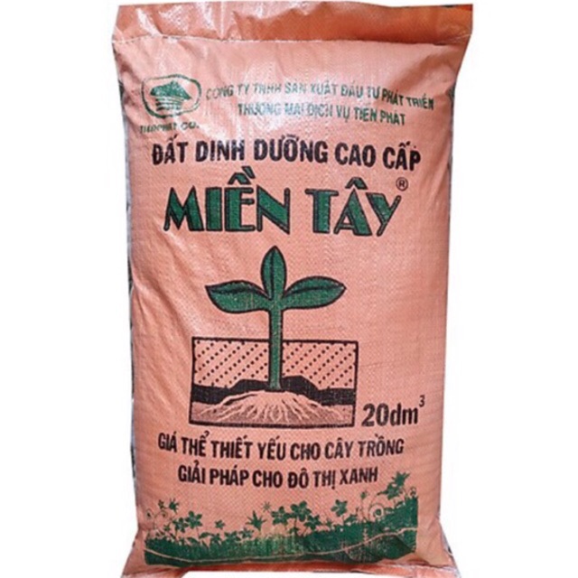 Đất Sạch Hỗn hợp Giàu Dinh Dưỡng Sạch Mầm Bệnh Dùng cho Rau, Kiểng (10-13kg/bao)