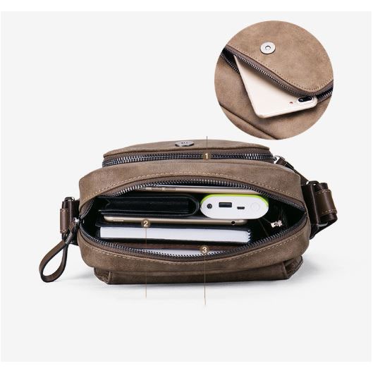 Túi đeo chéo nam, Túi da nam cao cấp da thật đựng ipad - TH Store | BigBuy360 - bigbuy360.vn