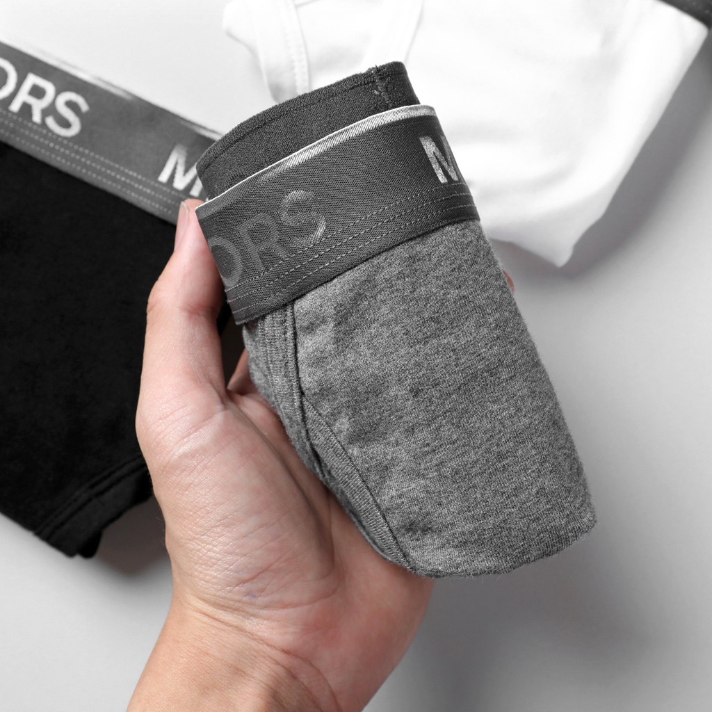 Quần Lót Tam Giác Nam MK Đai Bạc Xuất Dư Cotton