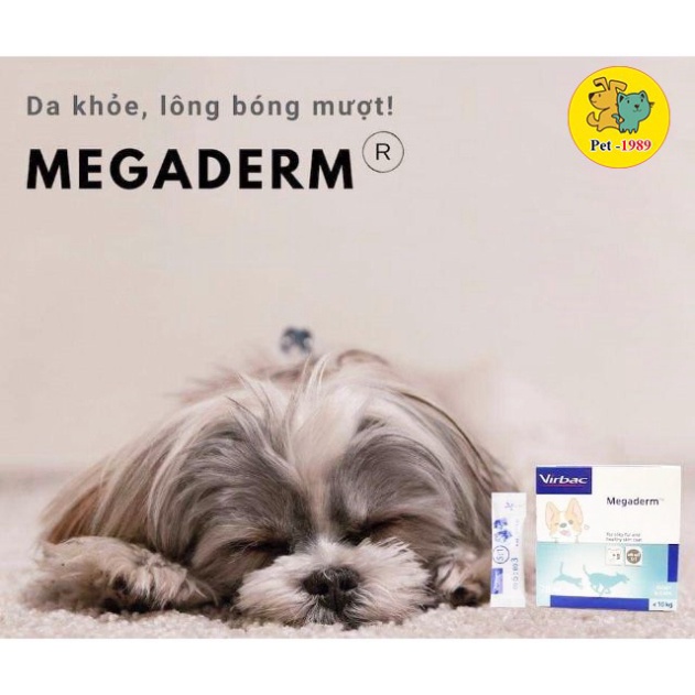 Gói Gel Dinh Dưỡng Virbac Megaderm 4ml Giúp Mượt Lông, Da Và Giảm Ngứa Chó Mèo Pet-1989