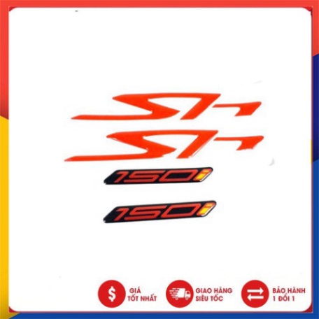 TEM NỔI CHỮ SH 150I ( KEO ĐỎ)