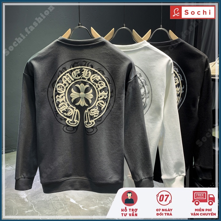 Áo thun nam nữ tay dài chất đẹp, áo phông nam unisex in hình huy hiệu lớn mã SW638