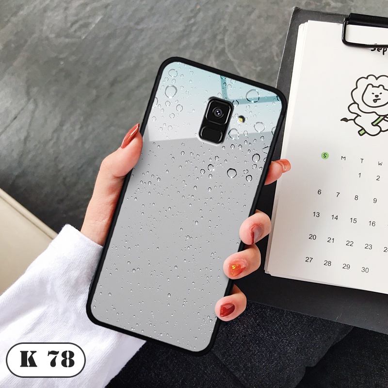 Ốp lưng SAmsung Galaxy A8 / A8 PLUS   - Lưng kính 3D