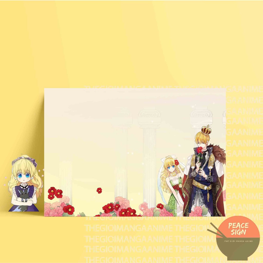 (46 mẫu) Tấm Postcard giấy 260gsm cao cấp MỘT NGÀY NỌ TÔI BỖNG TRỞ THÀNH CÔNG CHÚA A5 anime chibi ảnh đẹp nhiều mẫu