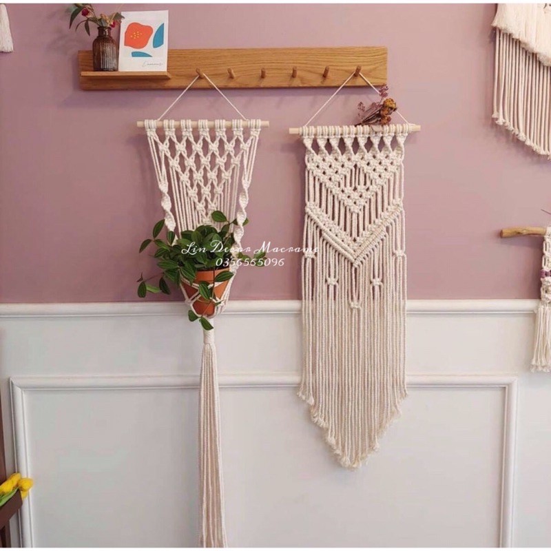 [Giá Ưu Đãi] Macrame trang trí treo tường phòng ngủ,homestay...