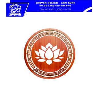 Tấm ốp hậu ban thờ Hoa Sen bằng gỗ, trang trí , phong thủy cho ban thờ