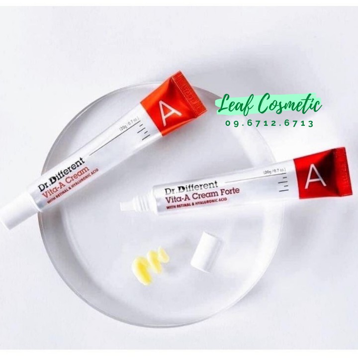 [ Chính Hãng ] Kem dưỡng Vita A Cream Forte RETINAL DR.DIFFERENT (Retinal 0.1% - 0.05%)