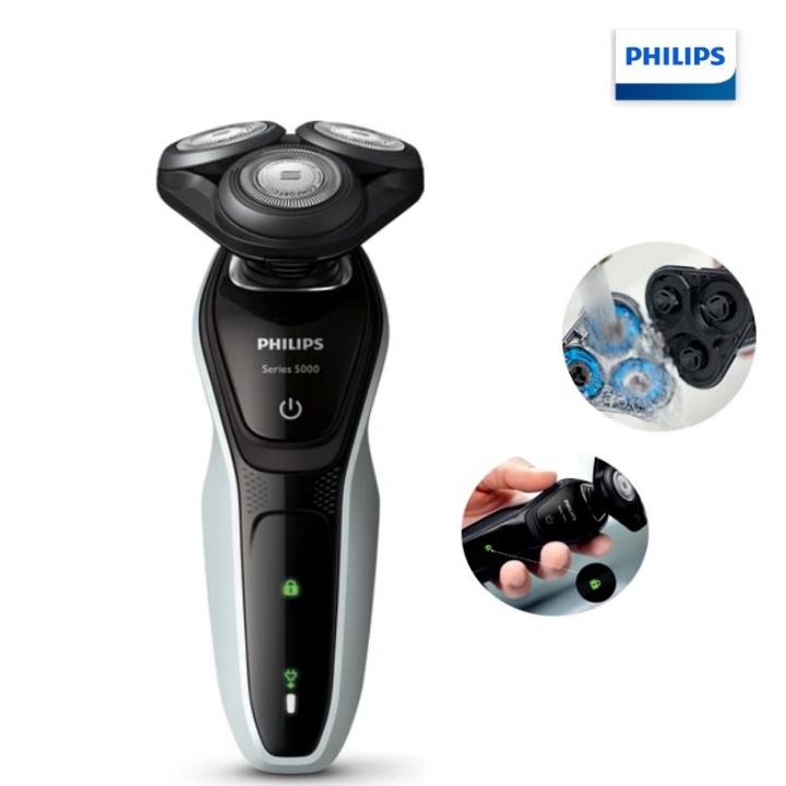 Máy cạo râu khô và ướt Philips S5080/03 - Công suất: 9W - Kiểu pin: NiMH