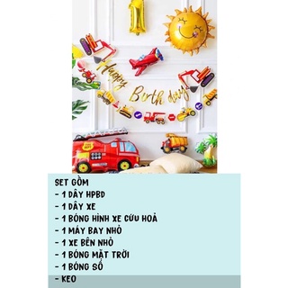 set trang trí sinh nhật bé trai