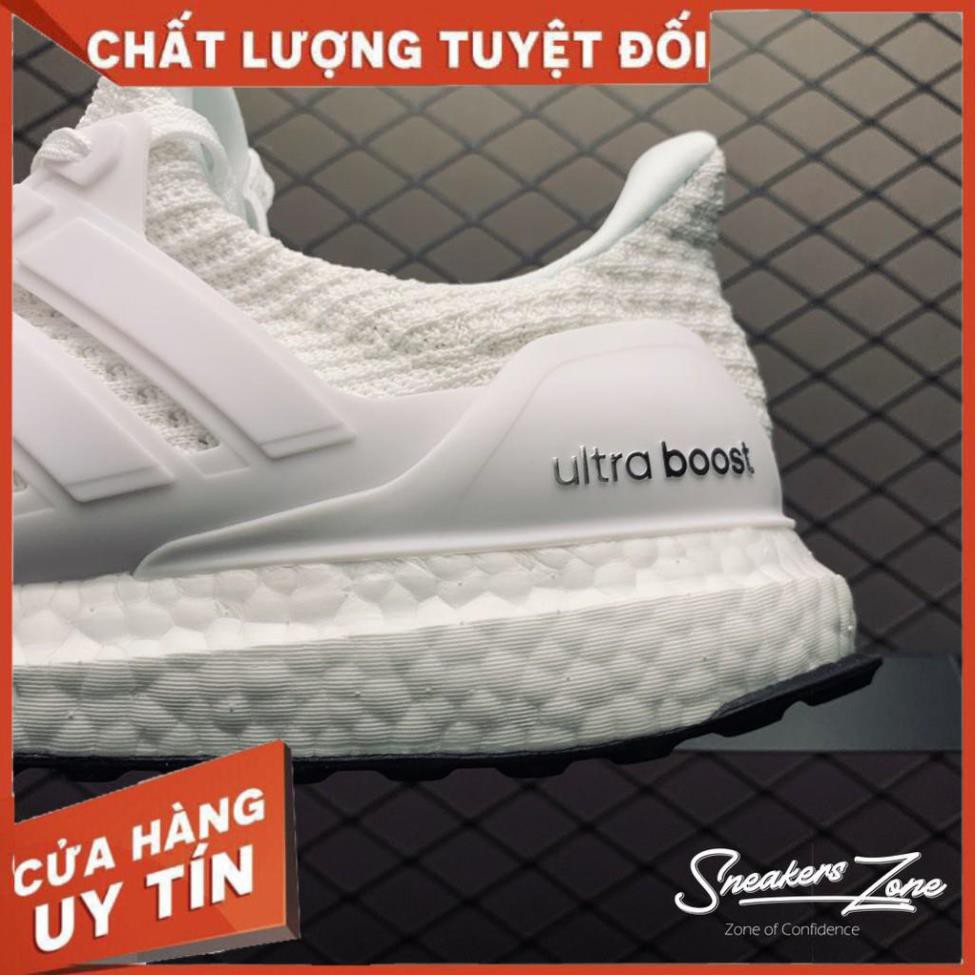 (FREE SHIP + HỘP + QUÀ) Giày thể thao sneaker nam nữ ULTRA BOOST 4.0 white trắng đế đen