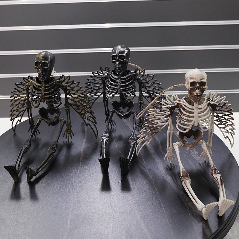 Mới Khung Đầu Lâu Có Cánh Hóa Trang Halloween