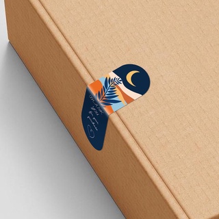 50 Tem Decal dán thankyou, miếng dán cám ơn dán hộp carton niêm phong